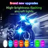 Luces para Aeronaves de Control Remoto Inalámbrico Transfronterizas, Luces para Piloto de Dron, Universales para Motocicleta, Coche, Bicicleta, Luces Estroboscópicas de Advertencia