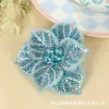 Acessórios de Joias DIY de Strass Tridimensional Transfronteiriços Flor de Seis Folhas de Strass Completo em Camada Dupla Flor de Pudim Decoração de Flor Acessórios de Vestuário