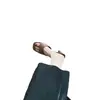 Sandalias de cuero suave con tacón grueso y puntera abierta estilo francés para mujer, nuevo estilo de verano, chanclas de gamuza de tacón alto con un toque de alta gama