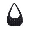 Bolso tipo chaqueta de algodón para mujer 2023 otoño e invierno Nuevo retro bordado de hilo de diamante espacio de gran capacidad bolso de hombro axila para mujer