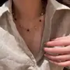 """Ojo de Tigre Planeta" Ojo de Tigre Ojo de Gato Collar de Moda Estilo Retro para Mujer Artesanía Cepillada Collar Dinámico Collar"""