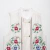 Popular Ropa de Mujer Transfronteriza de Aliexpress Exportación Venta al por Mayor Nuevo Zr Punto Holgado y Lindo Tops Bordados con Flores
