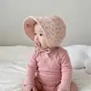 Chapéu de Bebê Primavera e Outono Estilo Coreano Chapéu de Aba Larga Estilo Corte Fofo para Bebês e Crianças Pequenas para Uso ao Ar Livre Chapéu à Prova de Vento com Proteção para as Orelhas Quente para Bebês de Poucos Meses