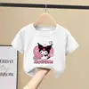 2332 # Camiseta de Manga Curta para Meninas Algodão Puro Fina Solta Roupas de Verão para Crianças Moda Bebê Meninas Novo Estilo