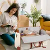 Bolsa de Hombro Multifuncional de Gran Capacidad, Bolsa de Equipaje Plegable para Traje, Bolso de PU Conveniente para Viajes