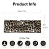 Faixa de Cabelo Retro Estampa de Leopardo Europeia e Americana Transfronteiriça Moda Street Headwear de Garota Popular Faixa Elástica Absorvente de Suor Esportiva para Mulheres em Estoque
