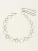 Verano versátil moda estrella cintura mujeres accesorios de vestido decorativos cadena de cintura fina de metal venta al por mayor