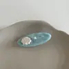 Grampo de Cabelo Estrela do Mar Ondulada Concha Presilha para Franja Concha Azul Marinho Estrela do Mar Acetato Clip Lateral de Alta Qualidade Acessório de Cabelo