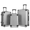 Equipaje de viaje de comercio exterior de tres piezas de fábrica ABS, maleta con ruedas de 20/24/28 pulgadas, caja con contraseña y cremallera