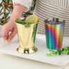 Jantar ao Ar Livre Bar Casa Cor Sólida de Alto Valor Copo de Cocktail Bebida Fria de Verão Cubo de Gelo Taça de Vinho de Aço Inoxidável