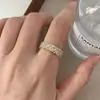 Anillo de Zircón Exquisito de Nicho de Lujo Ligero para Mujer, Anillo de Personalidad Moderna de Alta Gama, Anillo de Diseño de Nicho, Joyería