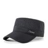 Gorra de béisbol de ala plana con perforaciones para primavera y verano para hombre, color liso, transpirable, secado rápido, gorra para deportes al aire libre, sombrero para acampar con protección solar
