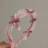 Diadema de Lazo Estilo Francés Dulce Princesa para Mujeres para Aumentar la Altura del Cráneo y Diadema de Borde Delgado Malla Accesorios Retro para el Cabello