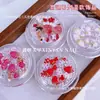 Venda Quente Transfronteiriça Decorações de Morango para Unhas Flores de Frutas Desenho Animado Borboletas Unhas Vestíveis Materiais Conjunto de Pedras de Strass Caixa de Acessórios Atacado