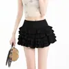 Falda Mini Volantes Dulce Fresca Picante para Chica 2026 Primavera/Verano Nueva Casual Cintura Alta Esponjosa Falda Pastel Falda Línea A
