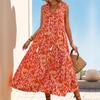 Amazon Estación Independiente Comercio Exterior 2024 Nuevo Vestido de Verano Europeo y Americano para Mujer sin Mangas Estilo Bohemio Transfronterizo