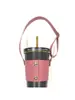 Bolsa para Botella de Agua de PU Japonés y Coreano Bolsa para Taza Simmer de Cuero Rpet Funda para Taza Ajustable de Cuero Rpet Fábrica Personalizada