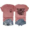 Mi Mejor Amiga y Yo Hablamos Camiseta Casual Simple Redonda de Manga Corta para Mujer Disponible en Stock Camiseta Básica Amazon