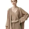Cardigan casaco de tricô de cashmere feminino, estilo solto e preguiçoso, cor sólida, macio e amigo da pele, peça versátil de temperamento, top grosso