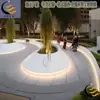 Asientos para Piscina de Árbol de Fibra de Vidrio, Asientos de Ocio para Exteriores, Maceteros de Centro Comercial, Áreas de Descanso Públicas, Taburetes con Forma Especial, Personalización