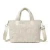 Bolso de pana de gran capacidad, nuevo bolso tote de moda transfronterizo para mujer, bolso de hombro versátil de nicho estilo cesta