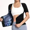 Ropa Modeladora Femenina Transfronteriza con Ajuste de Velcro Mágico, Traje de Sudoración para Yoga con Control de Abdomen, Entrenador de Cintura Deportivo Ajustado, Traje de Sudoración Moldeador de Cuerpo