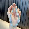 Corrente de Celular com Pingente de Sino de Vidro Acrílico Chaveiro Pingente para Capa de Celular Melhor Amiga Chaveiro de Cristal Presente Atacado