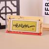 Los Rollos Culturales y Creativos de Papel de Aluminio Están en Auge, Rollos de Caligrafía Lista Dorada, Imanes para Refrigerador, Imanes de Refrigerador Creativos de Madera Estilo Chino
