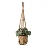 Cuerda de Algodón Tejida a Mano Estilo Bohemio Maceta para Plantas y Flores Cesta Colgante Bolsa de Red Cuerda para Colgar Colgante de Pared Cuerda para Colgar