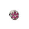 Nuevas Cuentas de Aleación con Incrustaciones de Diamantes de Jiaren, Agujero Grande, Personalizadas DIY, Copo de Nieve de Diamantes Completos, Accesorios para Pulsera de Cuentas, Joyería Hecha a Mano