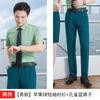 Camisa de estilo coreano de hotel de temperamento de cor sólida masculina, camisa de manga comprida de cor sólida masculina e feminina, logotipo bordado profissional