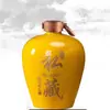 Jingdezhen 1.5L3 Jin Jarra de Vinho Cerâmica Jarra de Vinho Garrafa de Vinho Vazia Casa Adega Tampa de Vedação de Polímero Trava de Código