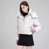 Chaqueta de Algodón con Capucha Nueva para Mujer 2026 Invierno Transfronteriza, Moderna y Versátil, Capucha Desmontable, Cálida, Elegante, Corte Holgado