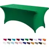 Capa de Mesa Elástica Transfronteiriça para Comércio Exterior, Venda Direta de Fábrica, Toalha de Mesa Elástica de Elastano para Festa e Casamento, Capa para Mesa de Cocktail, Toalha de Mesa