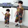 Conjunto de Camisa sin Mangas de Verano para Niños, Conjunto Elegante y Fresco de Dos Piezas para Niños, Ropa Fresca para Niños Pequeños y Medianos, Mayoreo