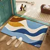 Alfombrilla de Piso Absorbente para Baño de Barro de Diatomeas con Relieve Transfronteriza, Resistente a Manchas, Antideslizante, Secado Rápido, Felpudo para Entrada de Baño, Fácil de Cuidar