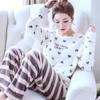 Pijamas Más Vendidos Transfronterizos para Mujer, Otoño e Invierno, Forro Polar Cálido y Dulce, Conjunto de Ropa para el Hogar de Coral Fleece que se Puede Usar Afuera