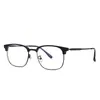 Cejas de Metal Retro Japonés Retro Elegante Montura Óptica Montura para Gafas de Estudiante para Hombres con Miopía Fabricante