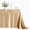 Toalha de Mesa Quadrada de Cetim para Atacado Transfronteiriço Decoração de Banquete de Casamento Toalha de Mesa de Cetim para Decoração de Mesa de Restaurante de Casamento