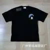 Versión Alta Transfronteriza Colección de Manga Corta Rhude Retro Americano Marlboro Streetwear Casual Holgado Pareja Camiseta de Cuello Redondo