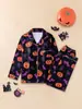 Conjuntos de Pijama de Manga Larga para Mujer, Seleccionados Cuidadosamente, Estilo Europeo y Americano, para Primavera y Otoño, Ropa de Casa Casual con Cuello, Corte Holgado, Venta al por Mayor