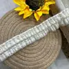 Renda 3,5cm Fio de Algodão Renda Elástica Tecida Acessórios de Vestuário Atacado Ponto de Venda Renda de Fio de Algodão Acessórios de Vestuário Flores para Vestuário