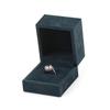 Caja de joyería de franela gruesa de línea de coche personalizada, caja para anillos, caja para colgantes, caja de almacenamiento de joyería, empaque de joyería, caja de joyería