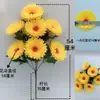 Flores artificiales de plástico, flores falsas, flores para sala de estar, rosas, girasoles, ramos hechos a mano, estilos nuevos, accesorios de baile, venta al por mayor de fábrica