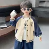 Chaqueta de Béisbol para Niños Primavera y Otoño 2026 Nueva Estilo Coreano Chaqueta Elegante para Niños Pequeños Ropa de Otoño a la Moda