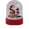 Navidad Papá Noel bola de cristal de cristal resina artesanías adornos pingüino de dibujos animados muñeco de nieve decoraciones de bola de agua