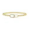 Onda de Productos Nuevos Más Vendidos Transfronterizos Pulsera de Perlas Doradas y Plateadas Geométricas Ola Moda Joyería Regalo
