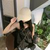 Mismo sombrero de sol de Zhao Lusi para mujer, verano, moda, protección UV, circunferencia de cabeza grande, ala grande, transpirable, fino, sombrero de pescador