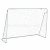 Portería de Fútbol de Tubo de Acero Metálico con Red Tejida de PE Engrosada, Adecuada para Competición y Entrenamiento de Fútbol 5 contra 5 para Adultos, Desmontable