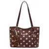 Bolso Tote de Lunares para Mujer, Nuevo Tendencia Otoño 2026 Gran Capacidad Bolso de Hombro para el Trabajo, Bolso Tote de Nicho Elegante de Alto Valor